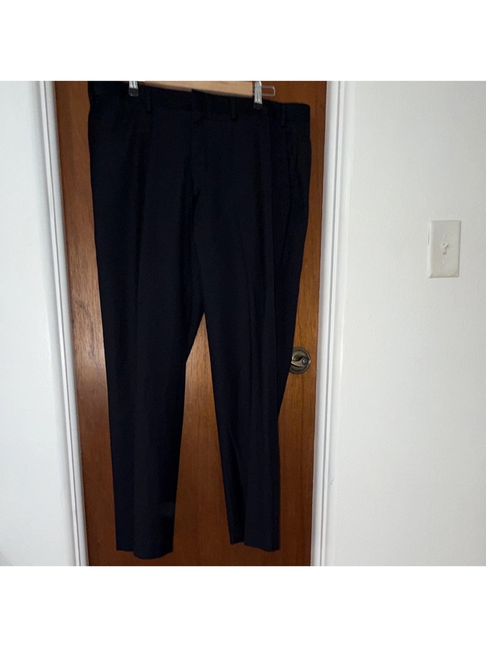 DKNY Black Men's Dress Pants - Straight Fit